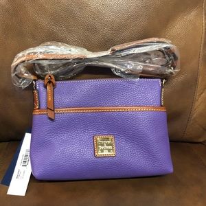 Dooney Ginger Pouchette Crossbody  Amethyst Purple